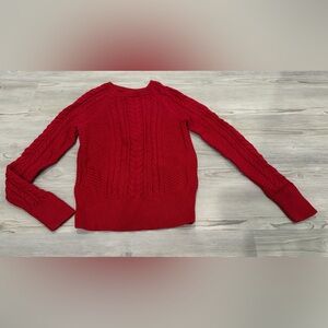 GAP Women’s Cable Knit Sweater. Size Small. Holiday Red. EUC
